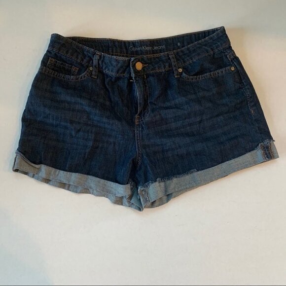 Calvin Klein Raw Edge Jean Shorts Size 8 - Picture 1 of 5